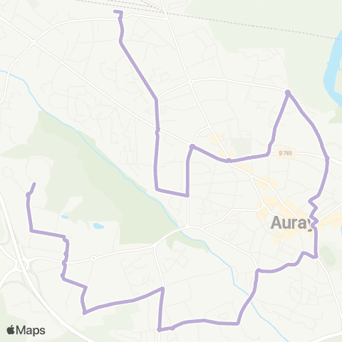 Glazgo Auray Alre'O - Auray Gare map