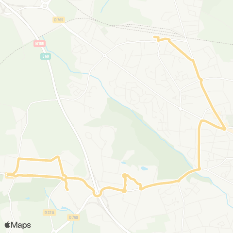 Glazgo Auray Gare - Crac’h Henri le Doré map