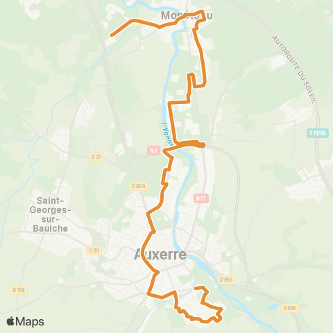 AuxR_M Grandes Haies ↔ Carrières map