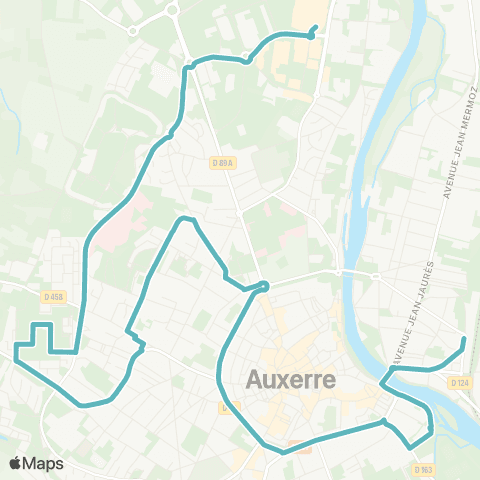 AuxR_M Les Clairions ↔ Gare SNCF map