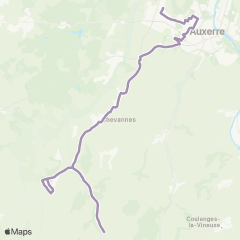 AuxR_M Auxerre ↔ Escamps map