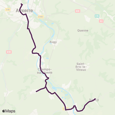 AuxR_M Auxerre ↔ Irancy map