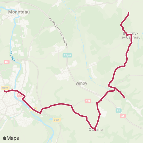 AuxR_M Venoy ↔ Auxerre map