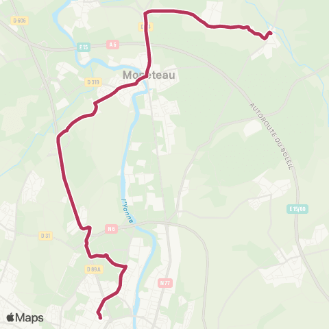 AuxR_M Moneteau ↔ Auxerre map