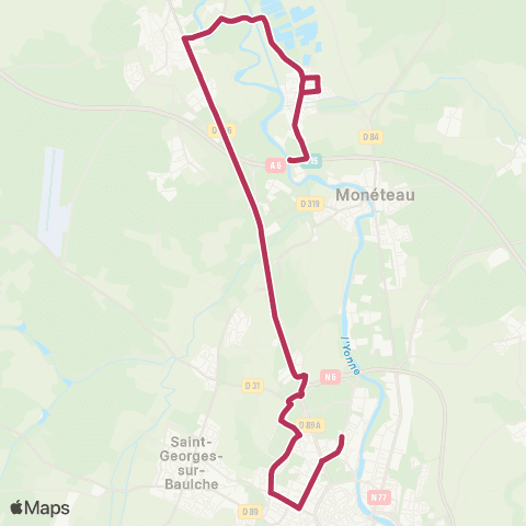 AuxR_M Gurgy ↔ Auxerre map