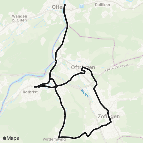 Aargau Verkehr Olten, Bahnhof - Olten, Bahnhof map