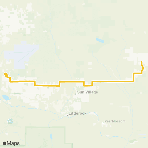AVTA Lake LA / Palmdale map