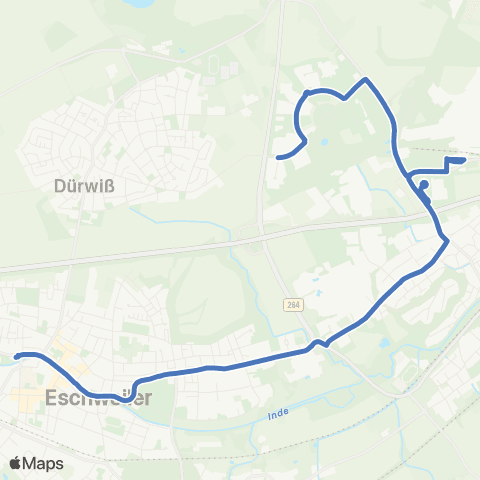 AVV Alsdorf - Mariadorf - Hoengen - Kinzweiler - Eschweiler - Weisweiler - Langerwehe map