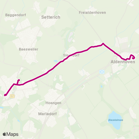 AVV Alsdorf - Bettendorf - Siersdorf - Aldenhoven map