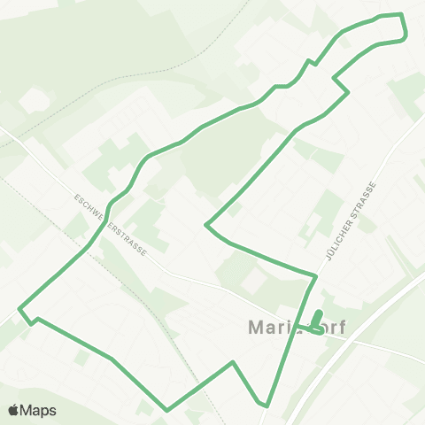 AVV Stadtbus Alsdorf: Mariadorf - Blumenrath - Hoengen - Mariadorf map