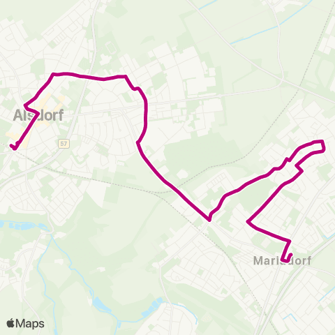 AVV Alsdorf - Schaufenberg - Blumenrath / Hoengen - Mariadorf map