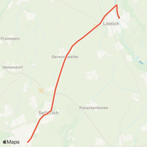 AVV Linnich - Gereonsweiler - Setterich - Baesweiler map