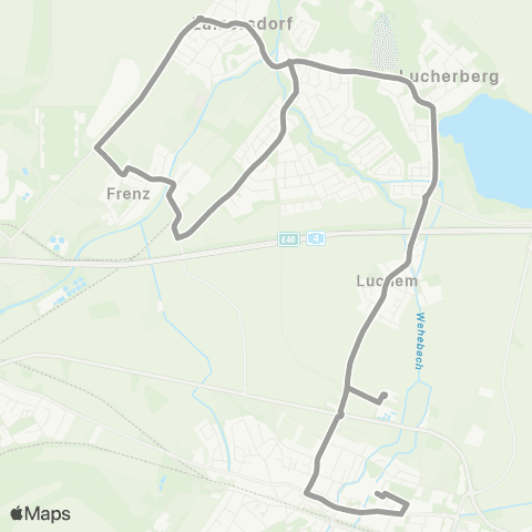 AVV Verstärkerfahrten Inden - Langerwehe map