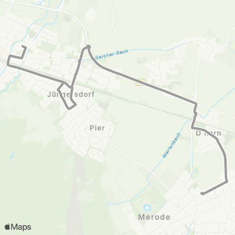 AVV Verstärkerfahrten Langerwehe - Schlich Grundschule map