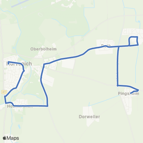 AVV Nörvenich - Wissersheim - Pingsheim - Lechenich map