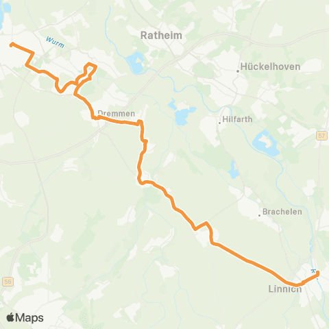 AVV Heinsberg - Schafhausen - Oberbruch - Dremmen - Porselen - Horst - Randerath - Lindern map