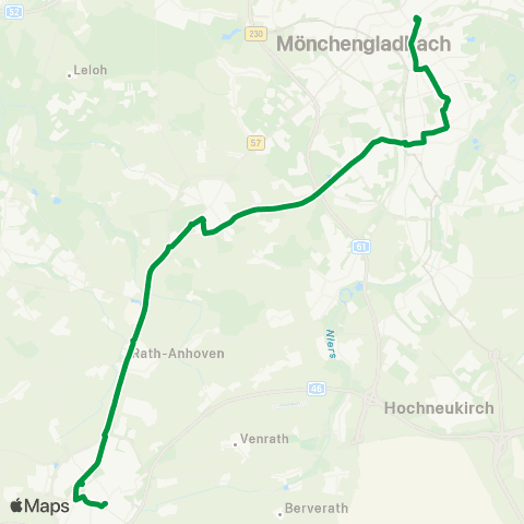 AVV Erkelenz - Rheindahlen - Rheydt - Mönchengladbach map