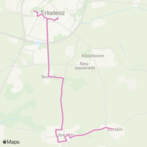 AVV Erkelenz - Tenholt - Lövenich - Kleinbouslar - Katzem map