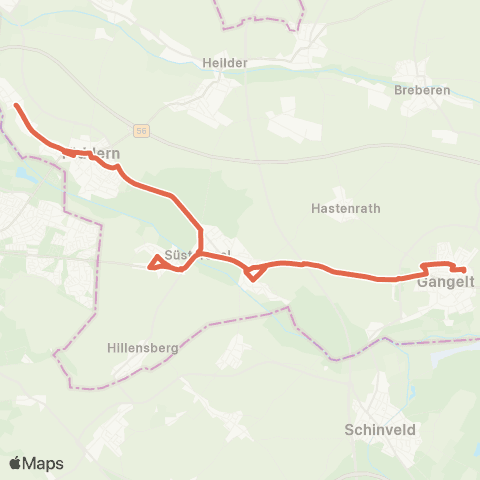 AVV Millen - Tüdern - Höngen - Hillensberg - Wehr - Süsterseel map