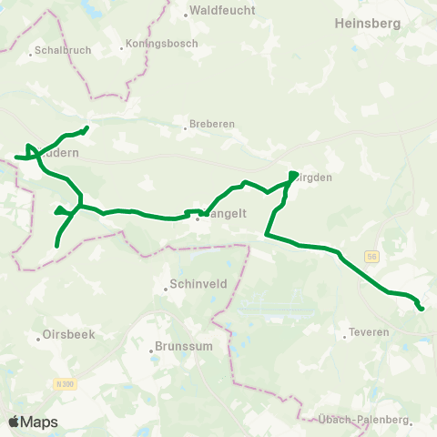 AVV Geilenkirchen - Gillrath - Birgden - Gangelt - Süsterseel - Hillensberg - Tüddern - Höngen map