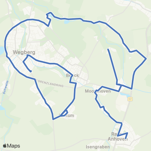 AVV Kehrbusch - Rath-Anhoven - Kipshoven - Gripekoven - Beeck - Wegberg map