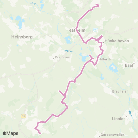 AVV Myhl - Gerderath - Hückelhoven - Hilfarth - Randerath - Geilenkirchen map