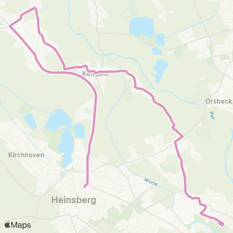 AVV Heinsberg - Kempen - Karken map
