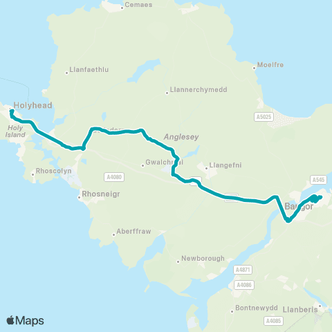 Arriva Wales Canolfan Hamdden - Summer Hill map