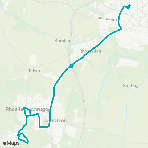 Arriva Wales Bus Station 5 - Railway Station map