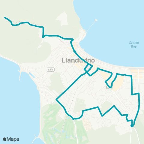 Arriva Wales Great Orme Summit - Great Orme Summit map