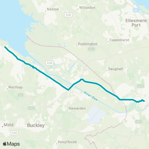Arriva Wales Qy Shopping Ctr - Chester Bus Interchange map