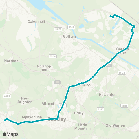 Arriva Wales Bus Station 6 - Asda map
