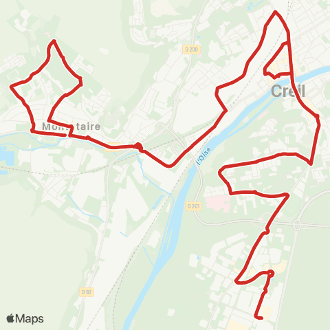 AXO St-Maximin / Révolution française - Creil Gare - Montataire / Mairie map