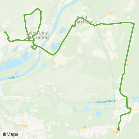 AXO St-Leu d'Esserent / Collège Jules Vallès - Chantilly Gare map