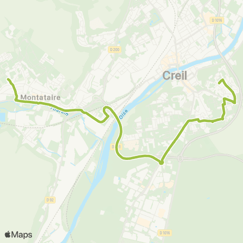 AXO Creil / Moulin À Vent - Montataire / Lycée Malraux map