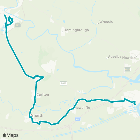Arriva Yorkshire Supermarket - Bus Station Stand 2 map