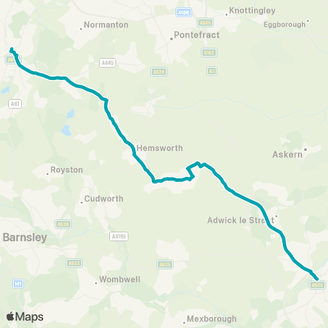 Arriva Yorkshire Bell Street - Wakefield Bus Station map