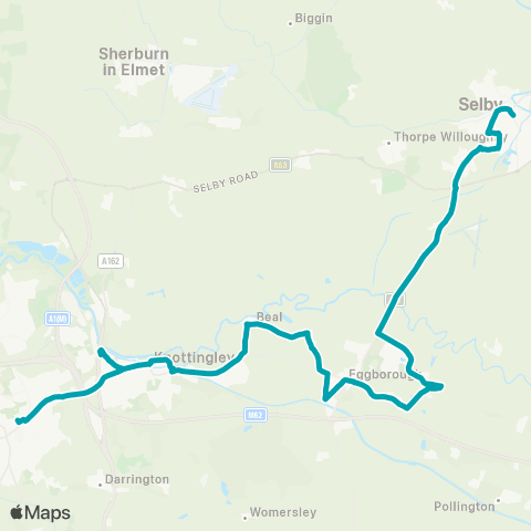 Arriva Yorkshire Bus Sta Stand 3 - Pontefract Bus Sta map