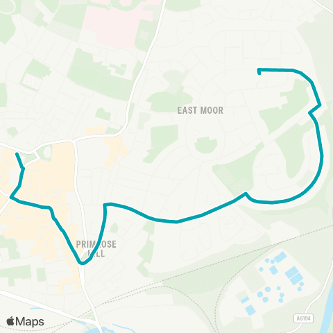 Arriva Yorkshire Windhill Stores - Wakefield Bus Station map