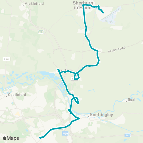 Arriva Yorkshire Seafox Court - Pontefract Bus Station map