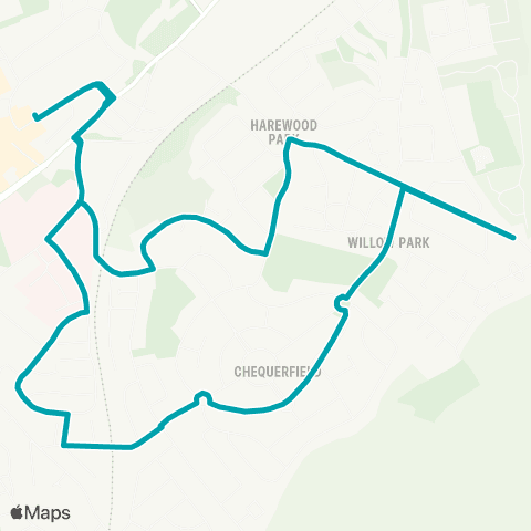 Arriva Yorkshire Pontefract Bus Sta - Pontefract Bus Sta map