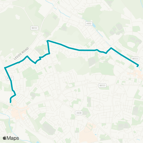 Arriva Yorkshire Batley Bus Station - Northgate T2 map