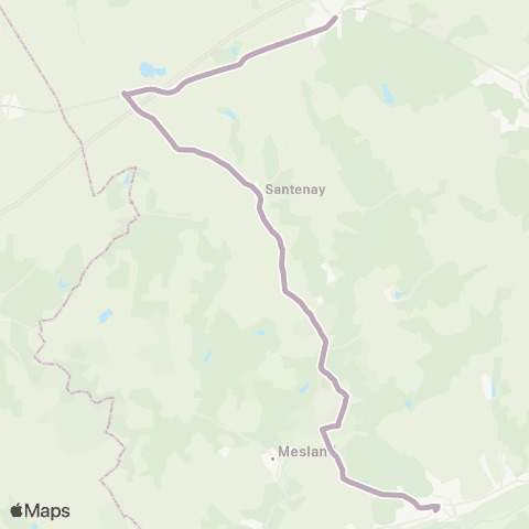 Azalys - Lignes scolaires Herbault - Gendarmerie - Collège map