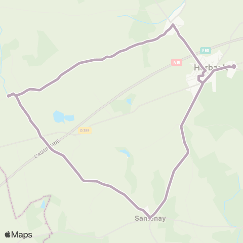 Azalys - Lignes scolaires Érables - Bourg map