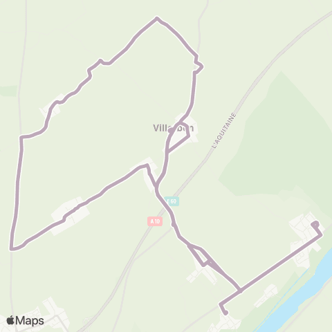 Azalys - Lignes scolaires Parking Départ École - Parking Départ École map