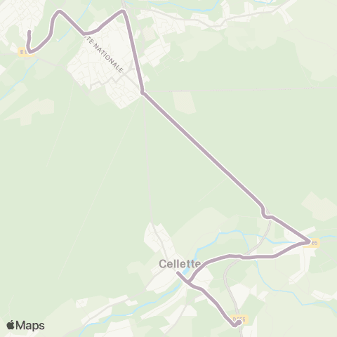 Azalys - Lignes scolaires Collège Vienne - Bourg map