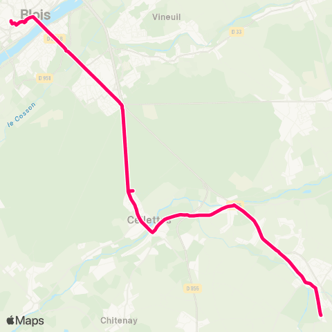 Azalys Avenue Prince Albert - Château map