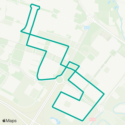 Transporte Urbano de Zaragoza Valdespartera - Tranvía map