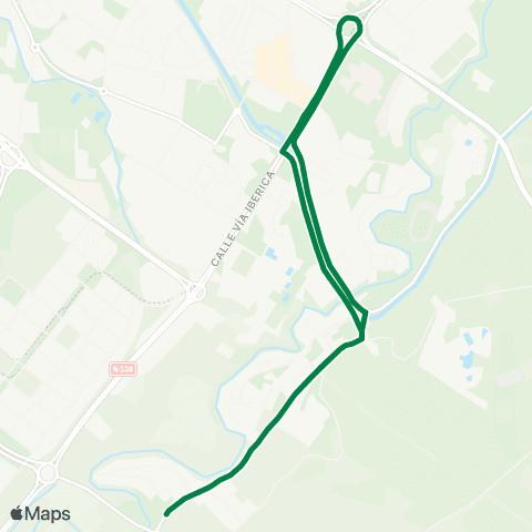 Transporte Urbano de Zaragoza Fuente de la Junquera - Tranvía map