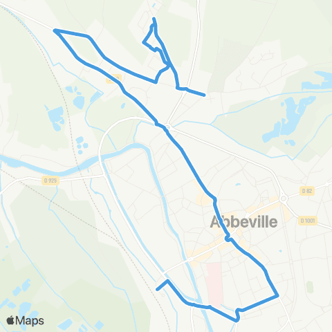 BAAG Cimetière - Beffroi - Gare map